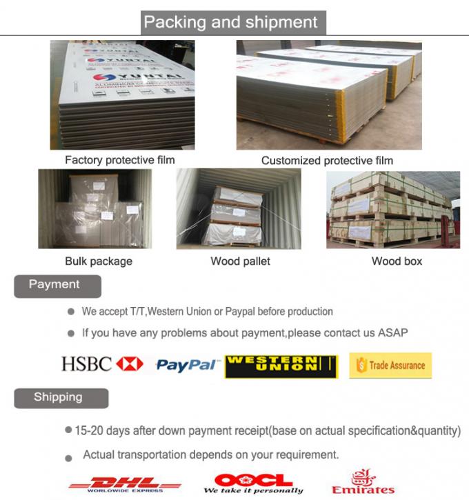 बाहरी क्लैडिंग फेकाडे के लिए लकड़ी लिबास एसीपी एल्यूमिनियम समग्र पैनल 3