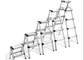 330lbs Aluminum Telescopic Ladder Adjustable Folding Step