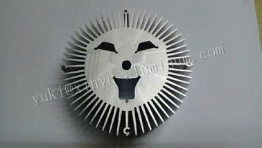 CNC Machining Aluminum Auto Parts Aluminum Heat Sink Round Radiator Sunflower