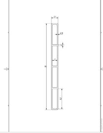 3003 / 3012 Aluminium Extrusion Profiles Parallel Flow Condenser Tube