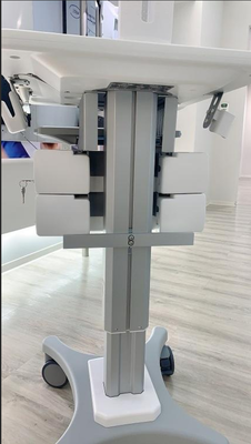 Aluminum Alloy Column/Custom Aluminum Extrusion Profile for Medical Equipment Cart/Custom Extruded Aluminum Profile